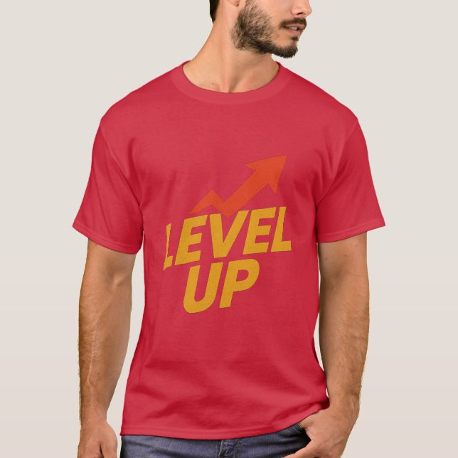 Power Up - spielerisch, Gaming-Ambiente. T-Shirt (Vorderseite)