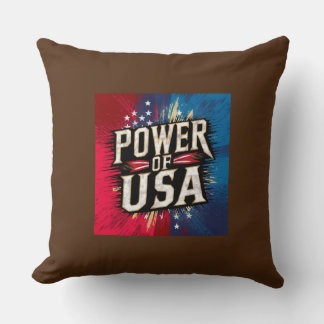 Power USA Pillow - Patriotic American Kissen