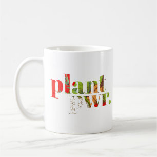 Power vegan Pflanze Kaffeetasse