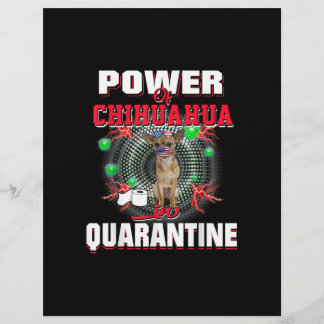 Power von Chihuahua in der Quarantäne von Maskenge Briefbogen