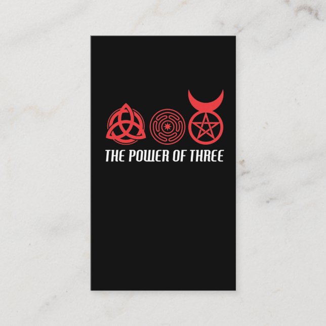 Power von Drei-Triquetra-Hecate-Radgott Visitenkarte (Vorderseite)