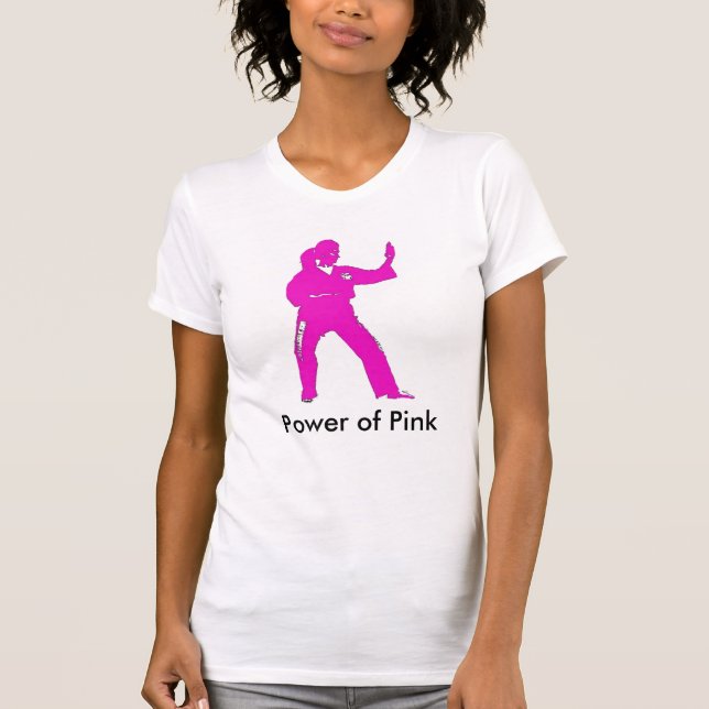 Power von rosa Cami T-Shirt (Vorderseite)