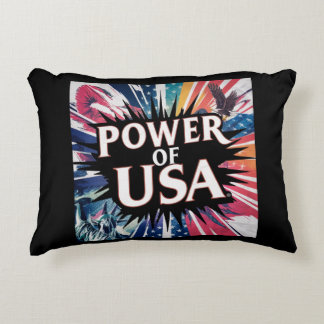 Power von USA Pillow - Patriotic American Flag Dekokissen