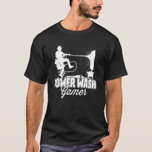 Power waschen Gaming-Druck Waschen Player T-Shirt