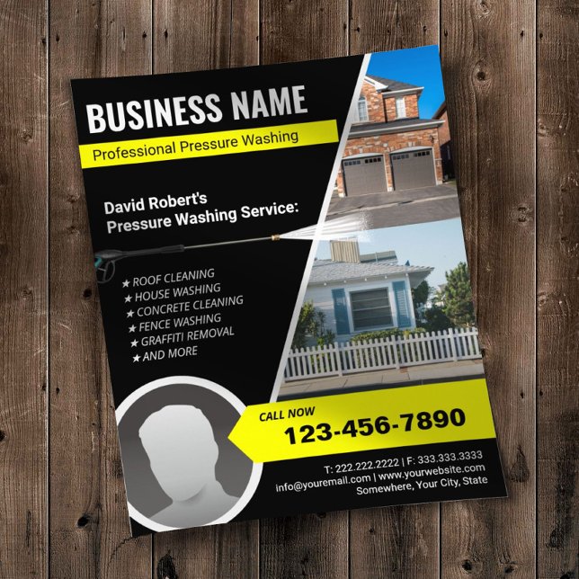 Power Wash Pressure Waschen Berufliche Reinigung Flyer (Von Creator hochgeladen)