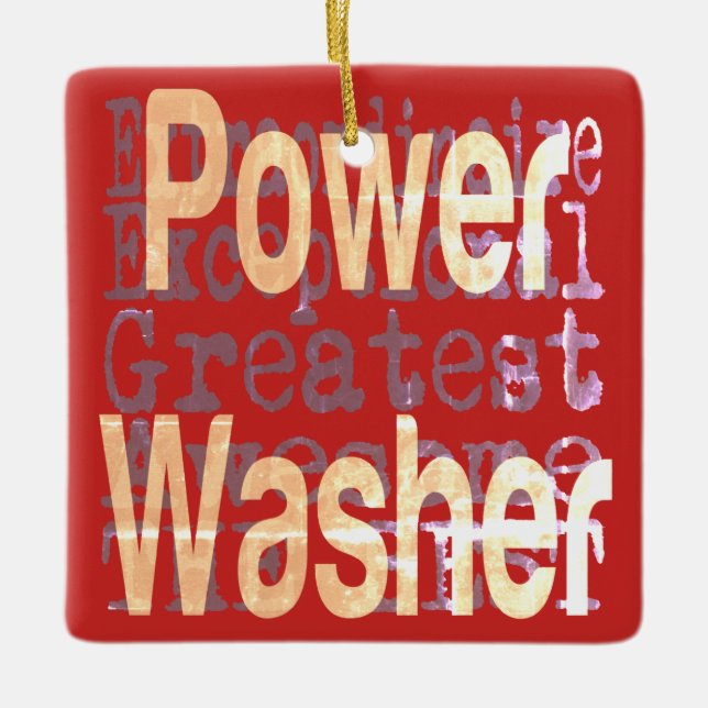 Power Washer Extraordinator Keramikornament (Vorderseite)