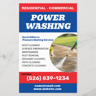 Power Washer   Flyer für Druckwäschedienstleistung