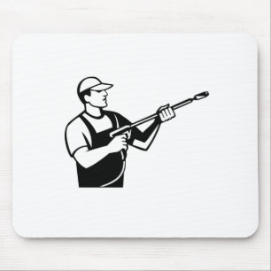 Power Washer with Water Blaster Pressure Washing Mousepad