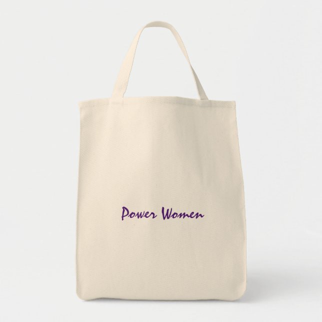 Power Women Printed Weddings Shopping Party Gesche Tragetasche (Vorne)