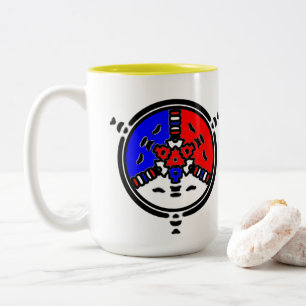 Power Zen Mandala Zweifarbige Tasse