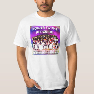 Power zu den Penguins! Weißer T - Shirt