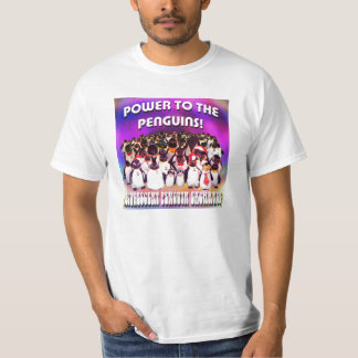 Power zu den Penguins! Weißer T - Shirt