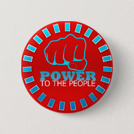 Power zum Leute-Knopf Button