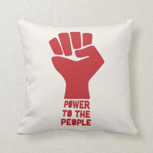 Power zum Volk Kissen