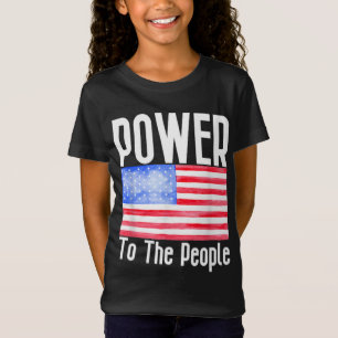 Power zur "People American Flag" T-Shirt