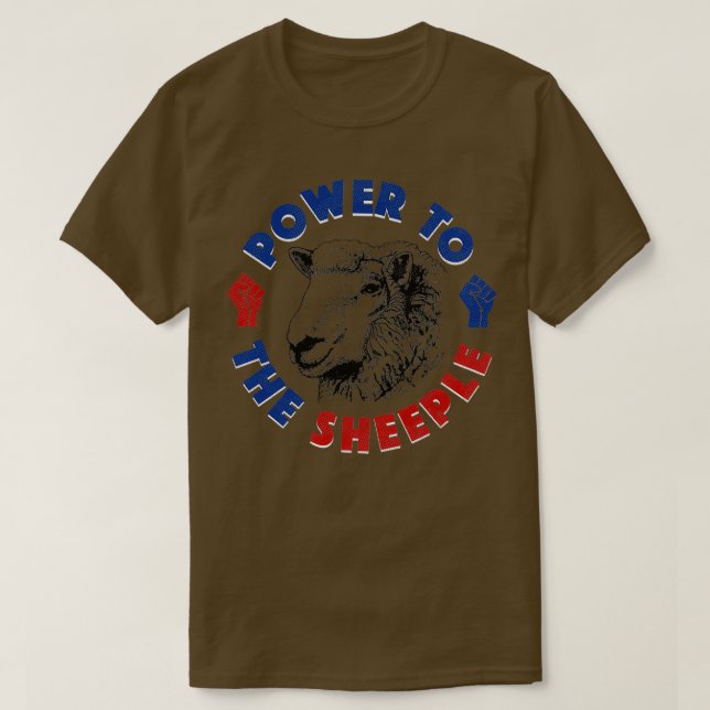 Power zur Schafe T-Shirt (Design vorne)