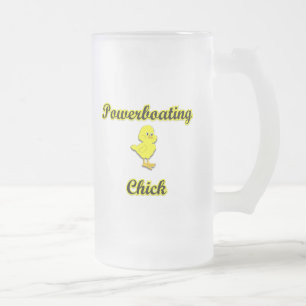 Powerboating Küken Mattglas Bierglas