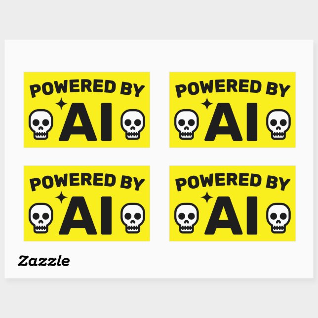 Powered by AI™ Stickers (Blatt)
