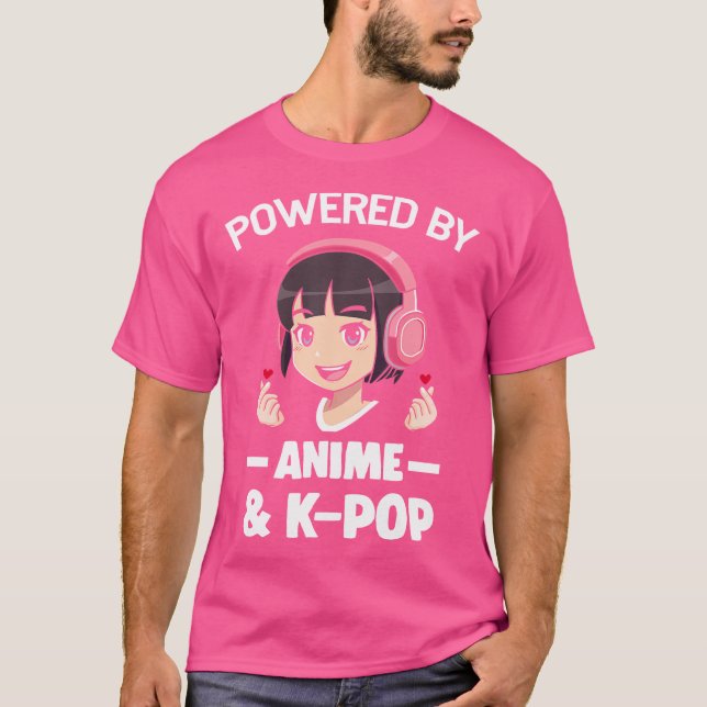 Powered by Anime K-Pop Anime K-Pop T-Shirt (Vorderseite)
