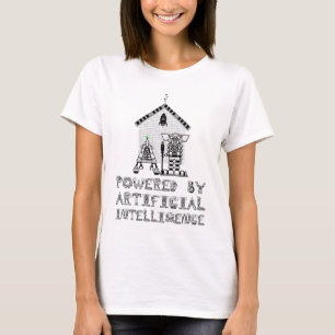 Powered by Artificial Intelligence Funny T-Shirt