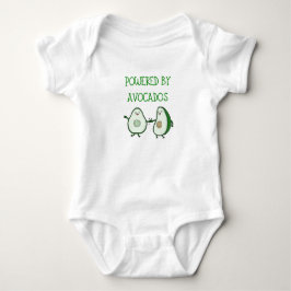 Powered by Avocados - Cooles Veganes Baby Shirt