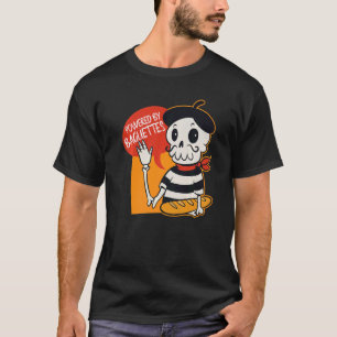 Powered by Baguettes Französisches Baguette T-Shirt