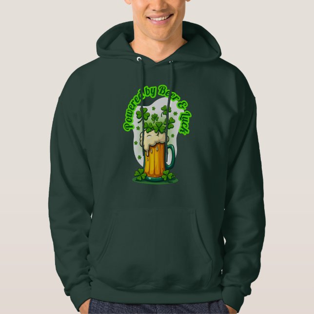 Powered by Beer St Patrick’s Day Shirt – moletom (Vorderseite)