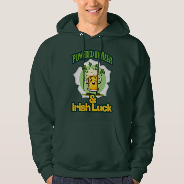 Powered by Beer St Patrick’s Day Shirt – Moletons (Vorderseite)