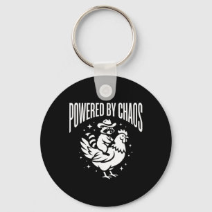 Powered By Chaos - Süße Sternvektorgrafiken - Wasc Schlüsselanhänger