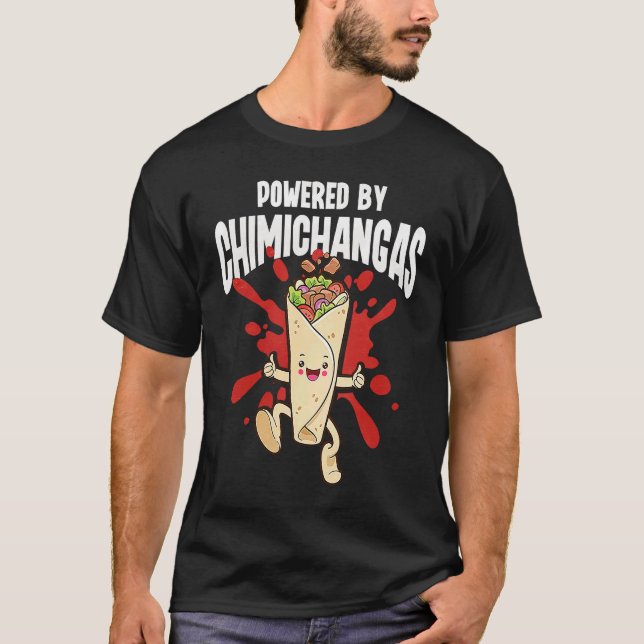 Powered By Chimichangas T-Shirt (Vorderseite)