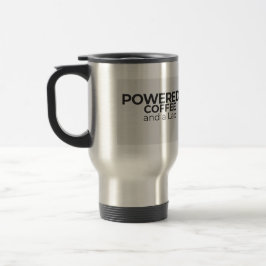 Powered by Coffee and a Lab Stainless Travel Mug Reisebecher