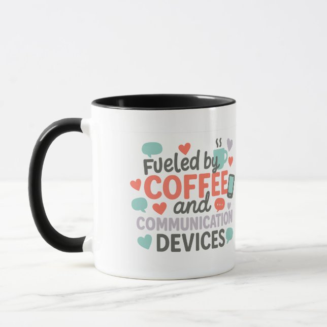 Powered by Coffee & Communication Devices Tasse (Links)