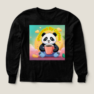Powered By Coffee Panda T-Shirt – Cute Lustige Kaf