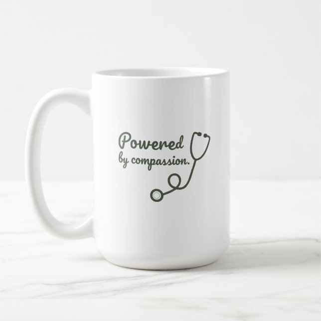 Powered by Compassion Mug (Gauche)