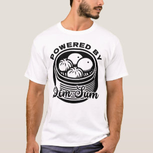 Powered by Dim Sum Chinese Food Asian Dumplings T-Shirt