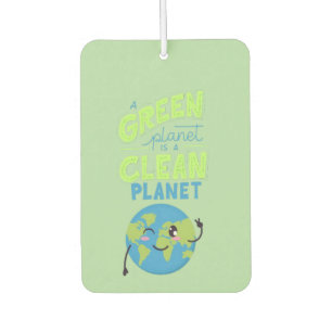 Powered by Green: Thrive with Nature" Autolufterfrischer
