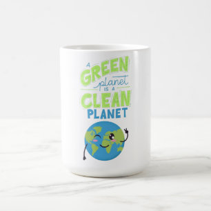 Powered by Green: Thrive with Nature" Kaffeetasse