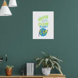 Powered by Green: Thrive with Nature" Poster