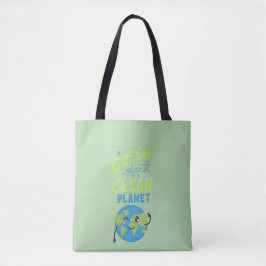 Powered by Green: Thrive with Nature" Tasche