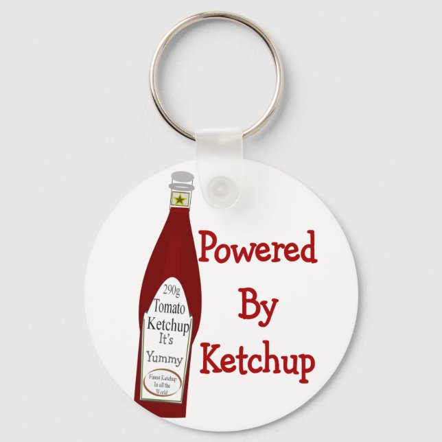 Powered by Ketchup Schlüsselanhänger (Vorderseite)