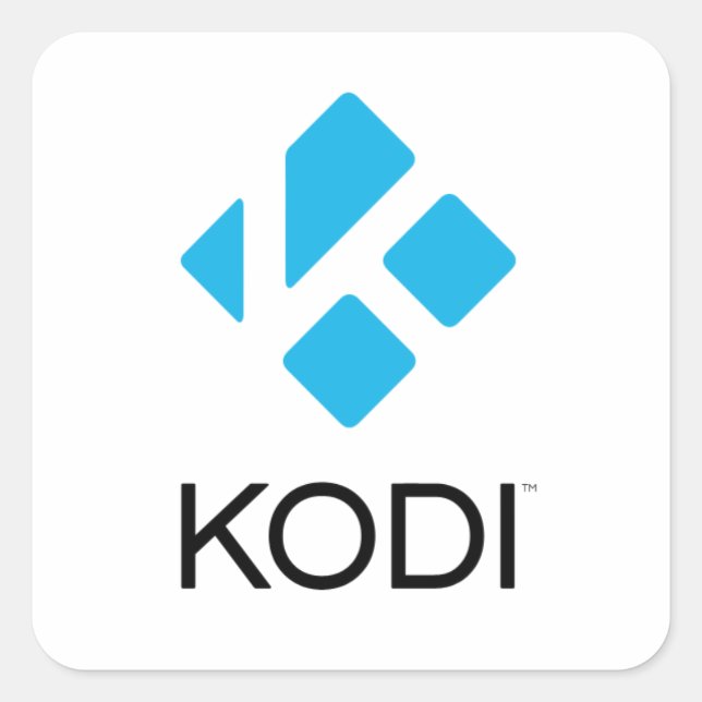 Powered by Kodi Stickers (Vorderseite)