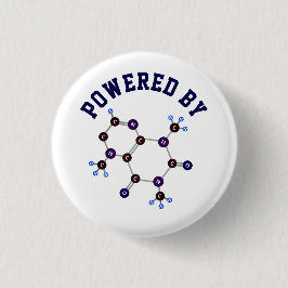 Powered by - Koffein Molekulare Struktur Button