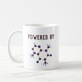 Powered by - Koffein Molekulare Struktur Kaffeetasse