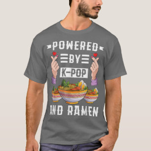 Powered by Kpop und Ramen Kpop Music Kdrama Men Ki T-Shirt