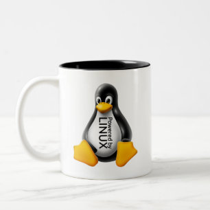 Powered by Linux Zweifarbige Tasse