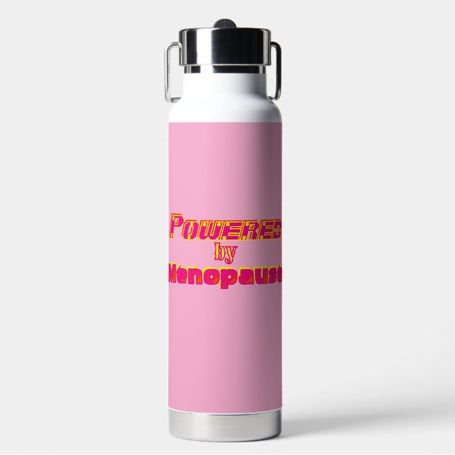 Powered by Menopause 1 Trinkflasche (Vorderseite)