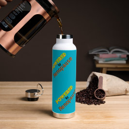 Powered by Menopause 3 Wasserflasche Trinkflasche