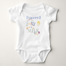 Powered by milk - mobile rattle  baby strampler