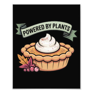 Powered by Pflanze Pumpkin Pie ・ Veganer Erntedank Fotodruck