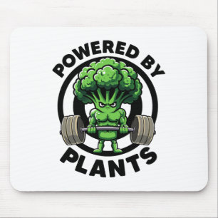 Powered by Pflanze Vegan Athlete Vegan Gym Vegan B Mousepad